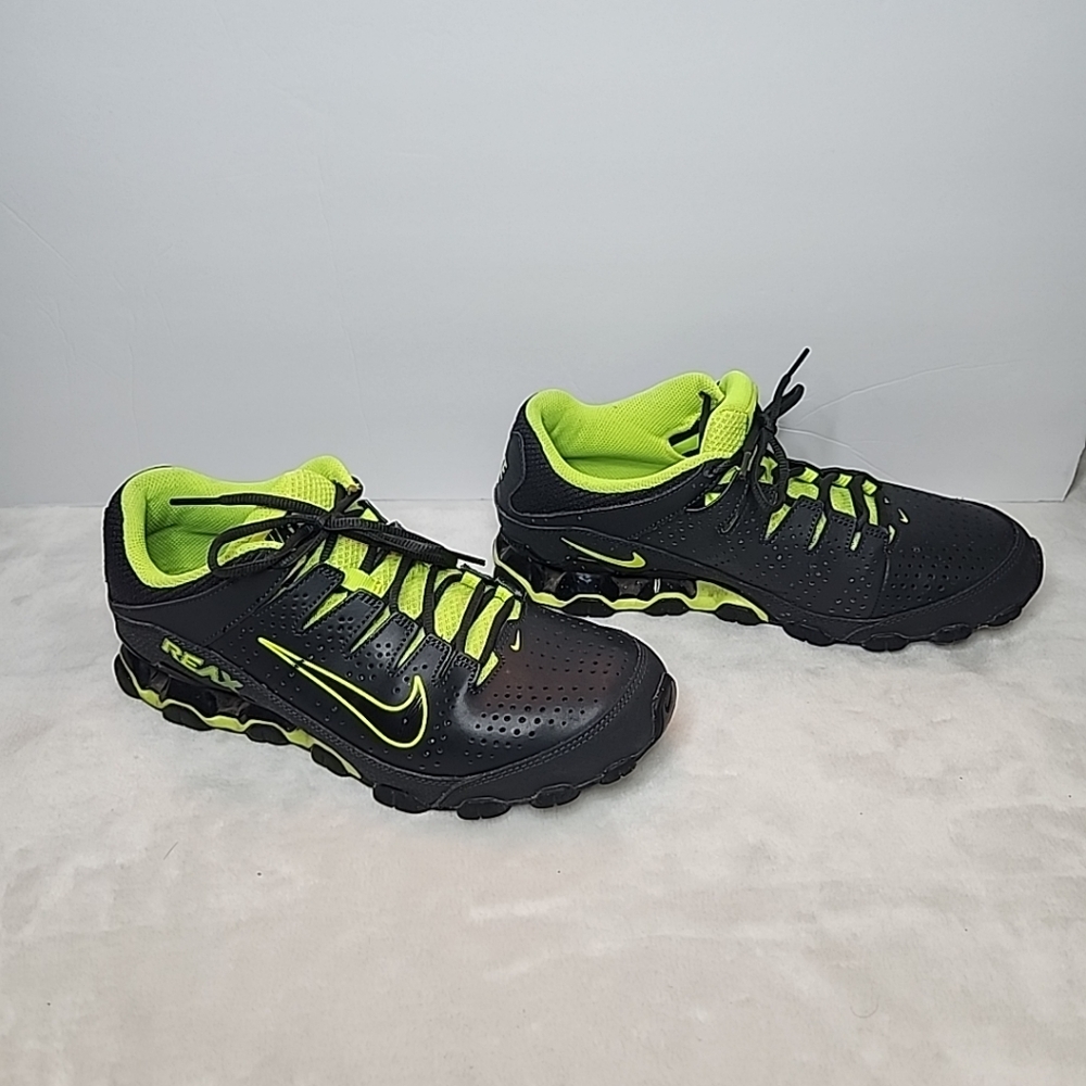 Nike Reax 8 TR Training Shoes Men's 8 Anthracite Black-Volt 616272-036 - Picture 3 of 10